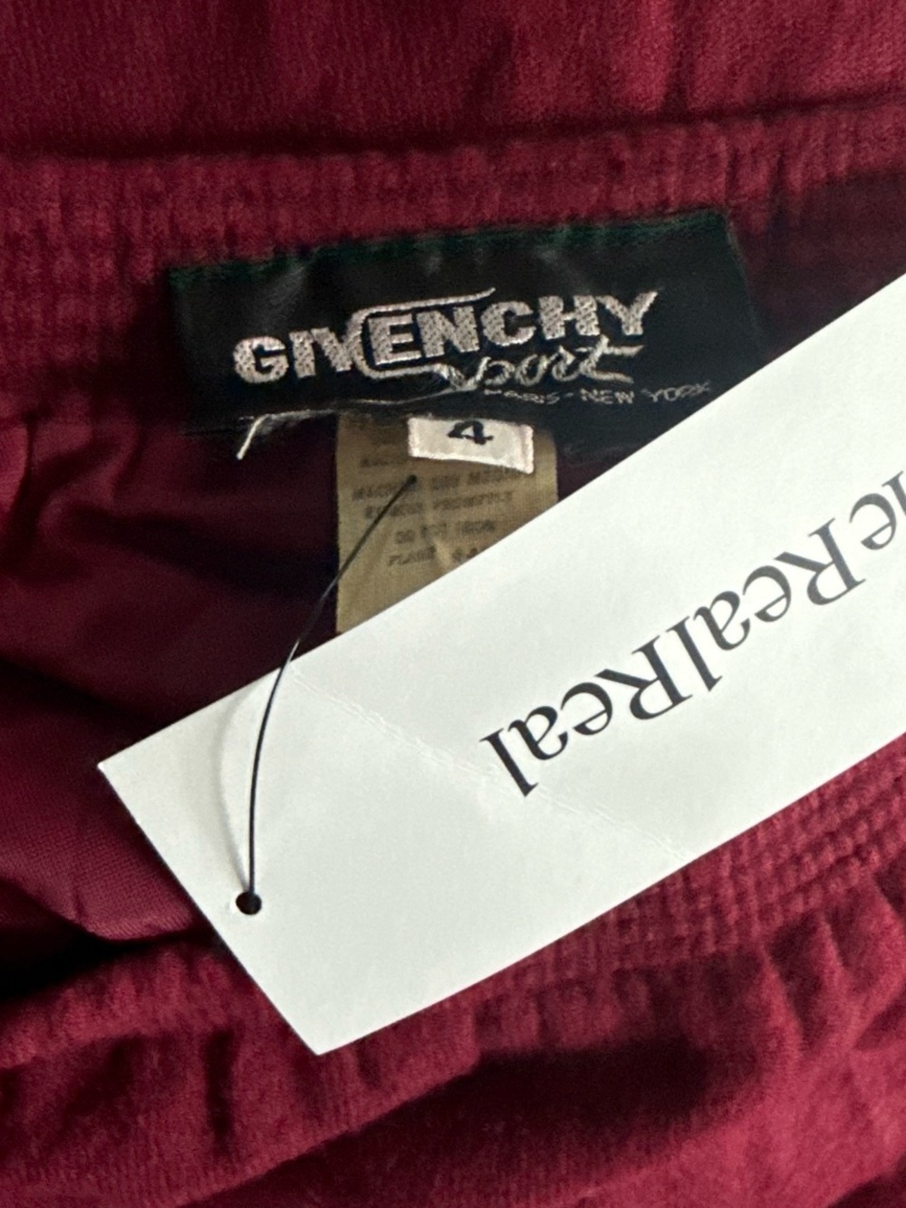 Givenchy vintage Wine Mini Skirt - Picture 6 of 8